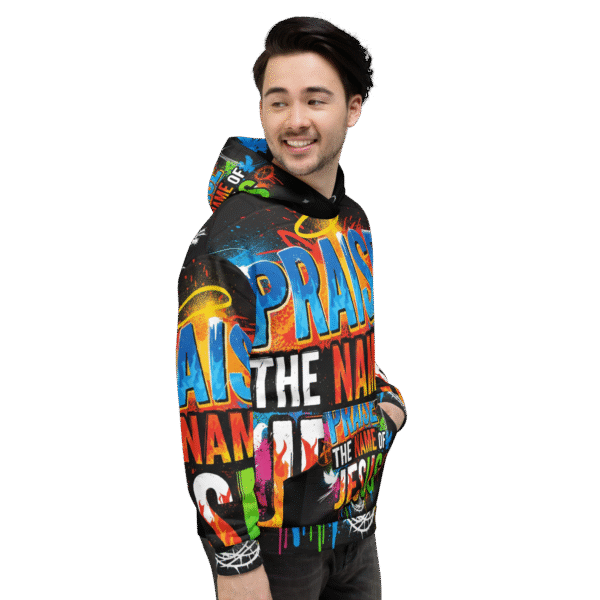 Praise the Name of Jesus Unisex Hoodie - Image 5
