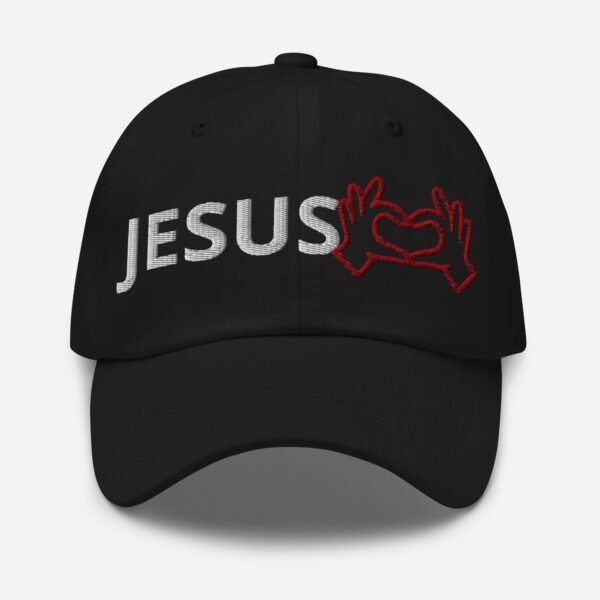 Jesus Loves Dad Black Hat - Image 2
