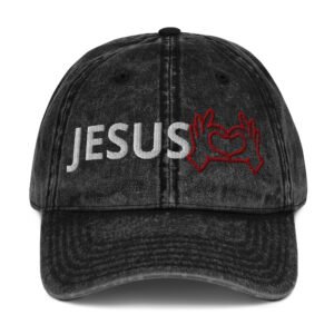 Vintage Jesus Loves Cotton Twill Cap