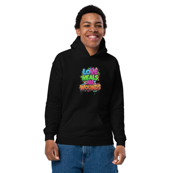 Youth heavy blend hoodie - Image 2